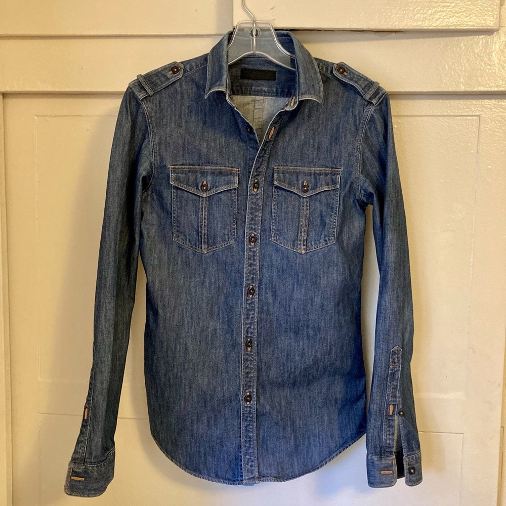 Burberry chambray work shirt